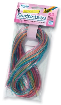 Folia Scoubidou draad met glitter