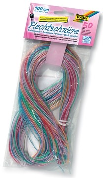 Folia Scoubidou draad met goud- en zilverdraad