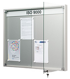 Draaideur vitrinekast B1600 x H1060 mm (DIN7x3= 21 A4)