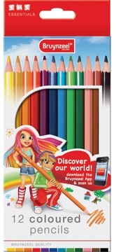 Kleurpotlood Basic Colour etui 12 stuks