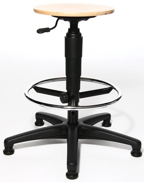 Topstar Kruk Tec 60 met verchroomde voetring en steldoppen