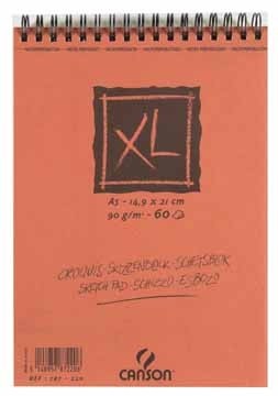 Canson schetsblok XL ft 14,8 x 21 cm (A5), blok van 60 blad