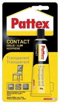 Pattex Contactlijm Transparant tube van 50 g