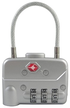 Pavo TSA combinatie slot met kabel