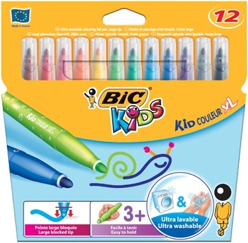 Bic Kids viltstift Kid Couleur XL 12 stiften