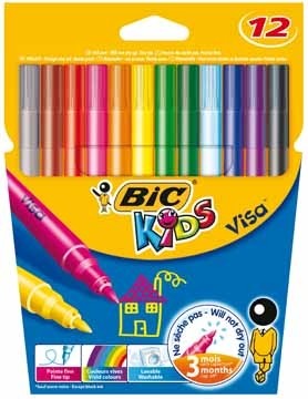Bic Kids viltstift Visa 12 stiften