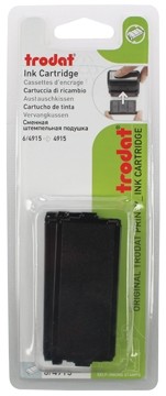 Trodat vervangkussen zwart, voor stempel 4915