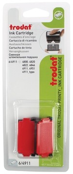 Trodat vervangkussen rood, voor stempel 4911/4820/4822/4846