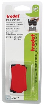 Trodat vervangkussen rood, voor stempel 4912