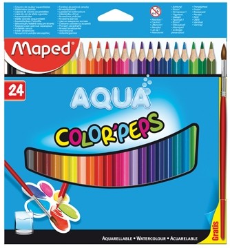 Maped Aquarelpotlood Color'Peps Aqua 24 potloden