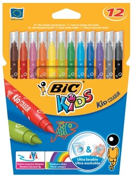 Bic viltstift Kid Couleur 12 stiften