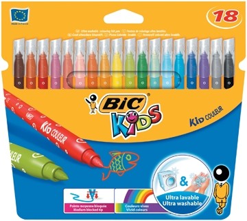 Bic viltstift Kid Couleur 18 stiften