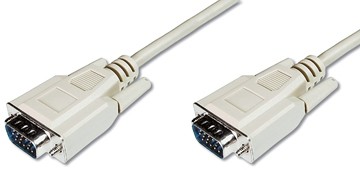 Ednet VGA kabel HD15, 1,8 meter, beige