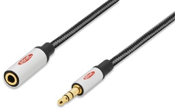 Ednet audio verlengkabel, stereo 3.5 mm, 3 meter