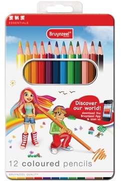 Bruynzeel kleurpotloden basic, etui van 12 stuks