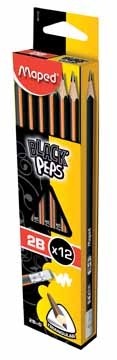 Maped potlood Black'Peps 2B, met gum