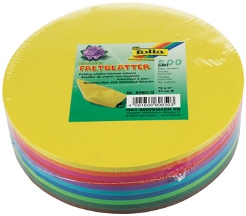 Folia vouwblaadjes diameter 15 cm, pak van 500 blaadjes