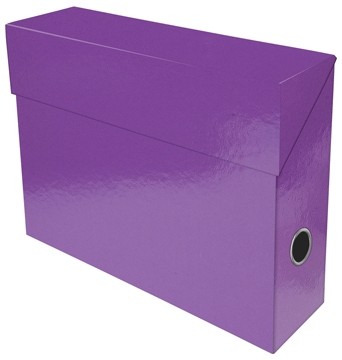 Exacompta Iderama opbergdoos,ft A4, 9 cm, paars