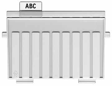 Han tussenschotten voor systeemkaartenbak ruiter voor tussenschotten