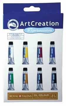 Talens olieverf ArtCreation Expression 8 tubes