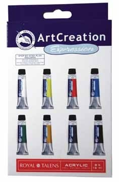 Talens acrylverf ArtCreation Expression 8 tubes