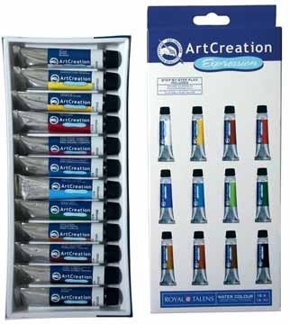 Talens aquarelverf ArtCreation Expression 12 tubes