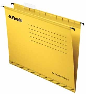 Esselte hangmappen voor laden Pendaflex Plus tussenafstand 330 mm, geel, doos van 25 stuks