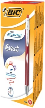 Bic Atlantis Exact balpen, rood