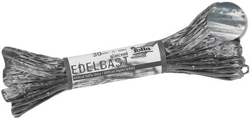 Folia artificiële raffia zilver
