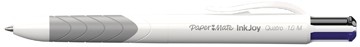 Papermate 4-kleuren balpen Inkjoy Quatro standaard kleuren: zwart, blauw, rood, groen