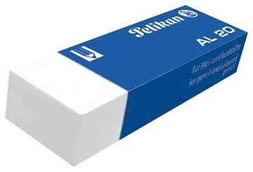 Pelikan witte potloodgom AL doos van 20 stuks
