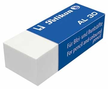 Pelikan witte potloodgom AL doos van 30 stuks