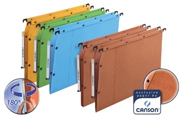 L'oblique hangmappen voor kasten AZV V-bodem, oranje