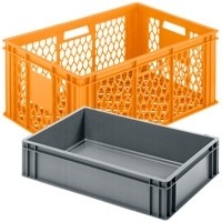 Bak 108, Geel-Oranje 600x400x99 mm