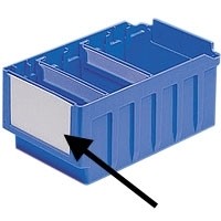 Beschrijvingetiket RKE 500N voor stellingbak RK 321/ 421B/ 500N/ 521B