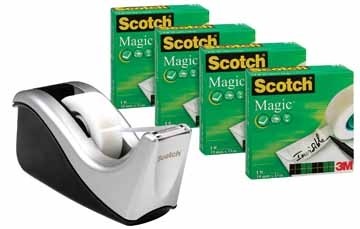 Scotch plakbandafroller Silver
