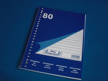 Collegeblok 80vel 23 rings A4