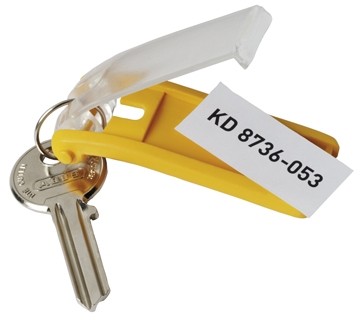 Durable sleutelhangers Key Clip geel
