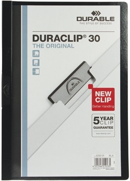 Durable klemmap Duraclip Original 30 zwart PAK25