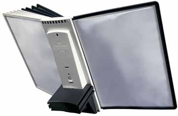 Durable Sherpa ® Table uitbreidingselement met 10 zichtpanelen grijs/zwart