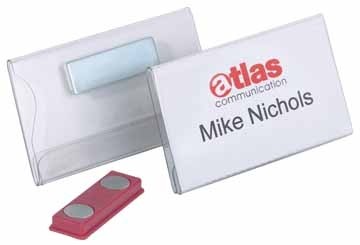 Durable badges met magneet ft 40 x 75 mm PAK25