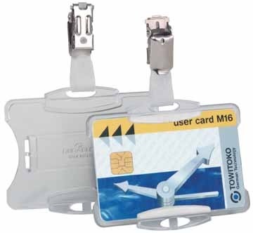 Durable badgehouder + clip PAK25 bedrijfspas