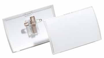 Durable badge met combiclip Click Fold ft 54 x 90 mm pak25