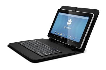 Danew tablet Dslide 904, 9 inch met toetsenbord en hoes, qwerty