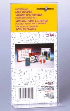 Deflecto folderhouder T-voet portrait, ft 1/3 A4