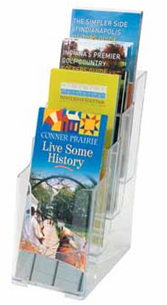 Deflecto folderhouder ft 1/3 A4, 4 opbergvakken