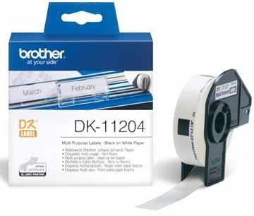 ETIKET BROTHER DK-11204 54MMX17MM 400ST PAK6