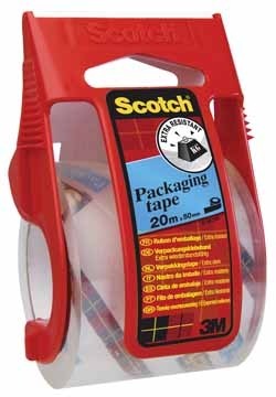 Scotch afroller en verpakkingsplakband transparant, 66 micron 