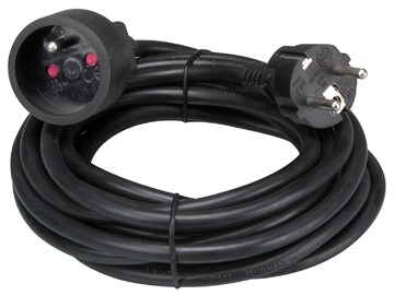 Perel verlengkabel 5 m, voor België