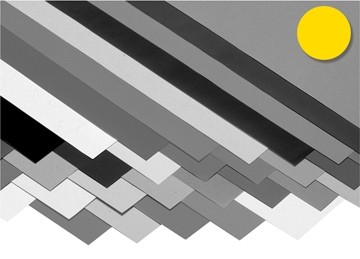 Folia gekleurd tekenpapier geel